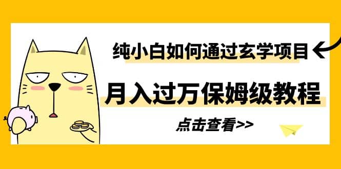 纯小白如何通过玄学项目月入过万保姆级教程-小小小弦