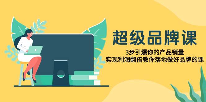 超级/品牌课，3步引爆你的产品销量，实现利润翻倍教你落地做好品牌的课-小小小弦