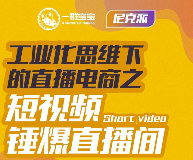 尼克派·工业化思维下的直播电商之短视频锤爆直播间，听话照做执行爆单-小小小弦