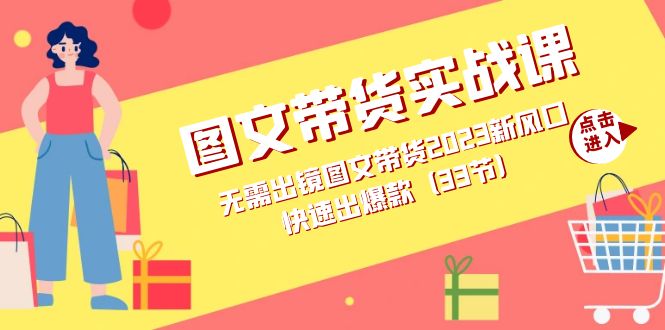 图文带货实战课：无需出镜图文带货2023新风口，快速出爆款（33节）-小小小弦