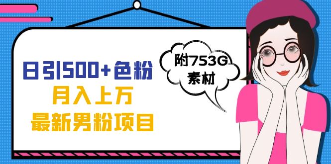 日引500+色粉轻松月入上万九月份最新男粉项目（附753G素材）-小小小弦