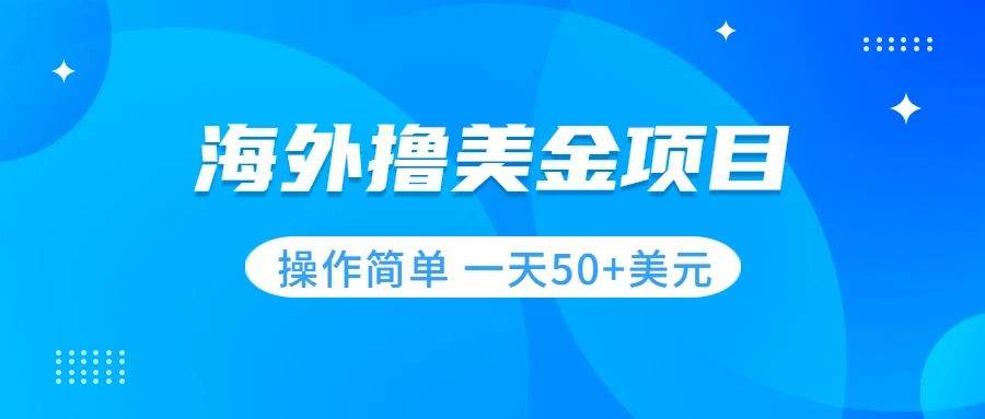 撸美金项目 无门槛  操作简单 小白一天50+美刀-小小小弦