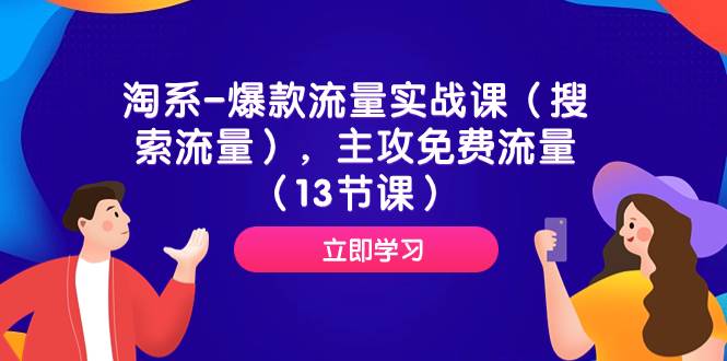 淘系-爆款流量实战课（搜索流量），主攻免费流量（13节课）-小小小弦