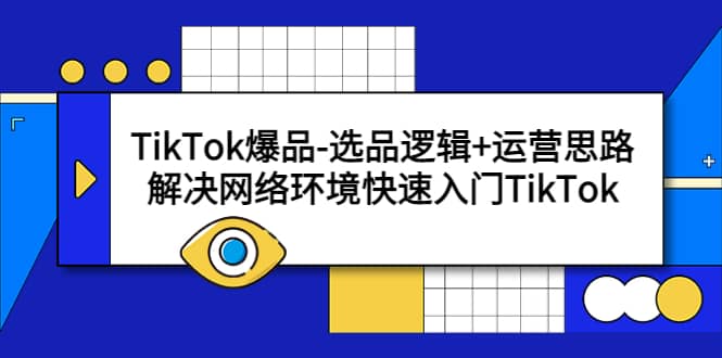 TikTok爆品-选品逻辑+运营思路：解决网络环境快速入门TikTok-小小小弦