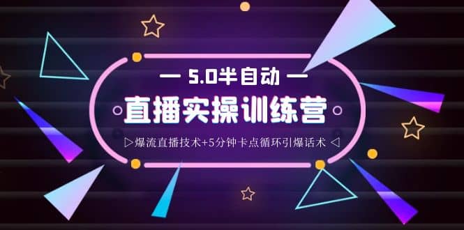 蚂蚁·5.0半自动直播2345打法，半自动爆流直播技术+5分钟卡点循环引爆话术-小小小弦