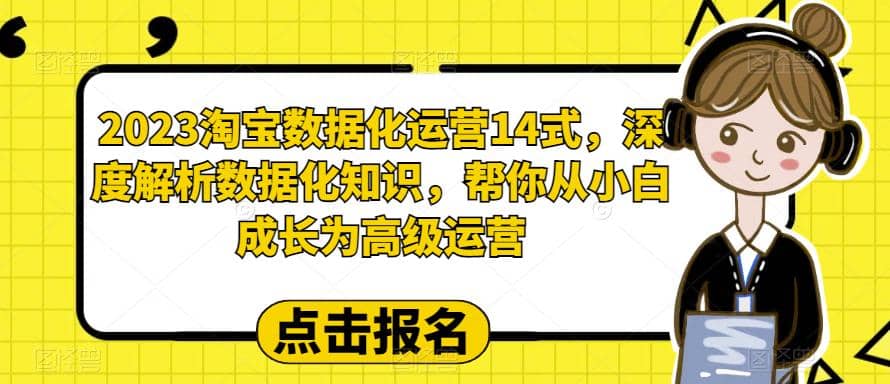 2023淘宝数据化-运营 14式，深度解析数据化知识，帮你从小白成长为高级运营-小小小弦