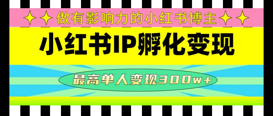 某收费培训-小红书IP孵化变现：做有影响力的小红书博主-小小小弦