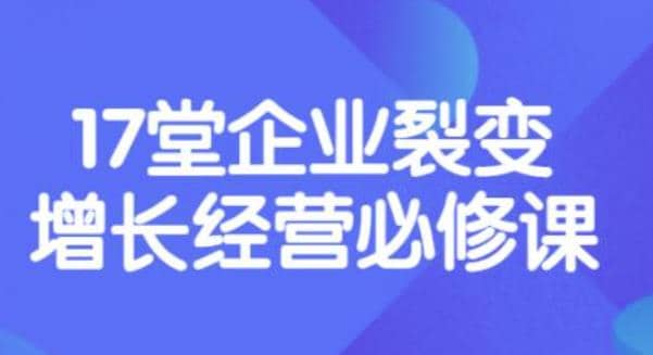 《盈利增长17堂必修课》企业裂变增长的经营智慧，带你了解增长的本质-小小小弦