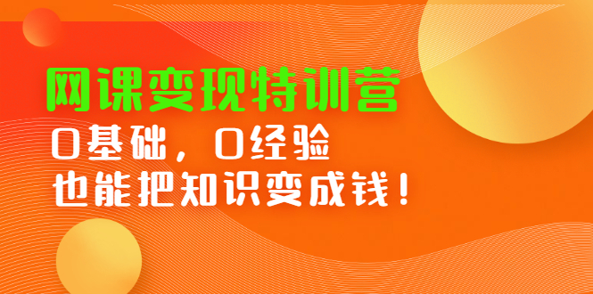 网课变现特训营，0基础，0经验也能把知识变成钱-小小小弦