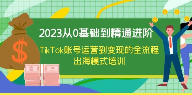 2023从0基础到精通进阶，TikTok账号运营到变现的全流程出海模式培训-小小小弦