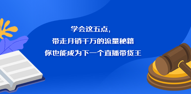 学会这五点，带走月销千万的流量秘籍，你也能成为下一个直播带货王-小小小弦