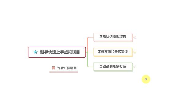 新手如何操作虚拟项目？从0打造月入上万店铺技术【视频课程】-小小小弦