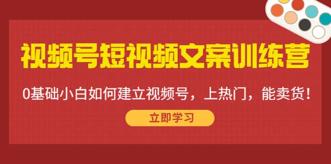 视频号短视频文案训练营：0基础小白如何建立视频号，上热门，能卖货！-小小小弦