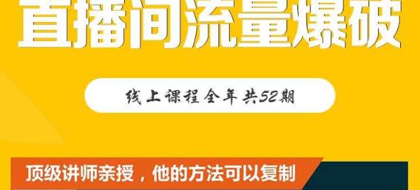 【直播间流量爆破】每周1期带你直入直播电商核心真相，破除盈利瓶颈-小小小弦