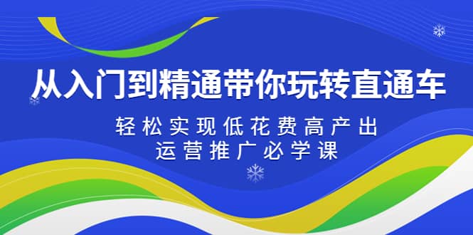 从入门到精通带你玩转直通车：轻松实现低花费高产出，35节运营推广必学课-小小小弦