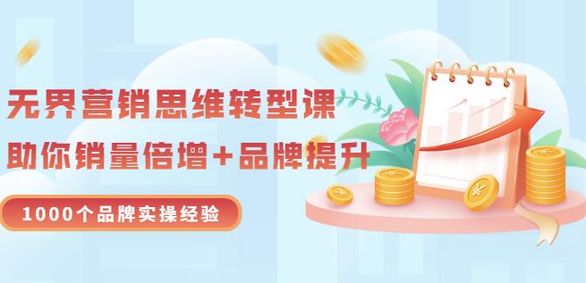 无界营销思维转型课：1000个品牌实操经验，助你销量倍增（20节视频）-小小小弦