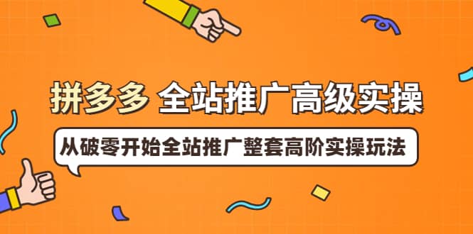 拼多多全站推广高级实操：从破零开始全站推广整套高阶实操玩法-小小小弦