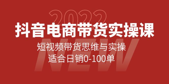 抖音电商带货实操课：短视频带货思维与实操，适合日销0-100单-小小小弦