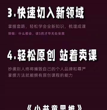 林雨《小书童思维课》：快速捕捉知识付费蓝海选题，造课抢占先机-小小小弦