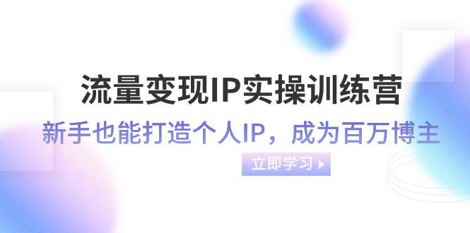 流量变现-IP实操训练营：新手也能打造个人IP，成为百万博主（46节课）-小小小弦