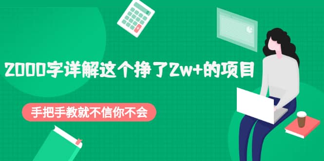 2000字详解这个挣了2w+的项目，手把手教就不信你不会【付费文章】-小小小弦