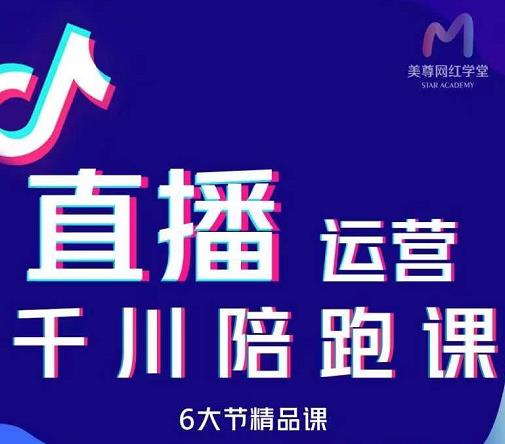 美尊-抖音直播运营千川系统课：直播​运营规划、起号、主播培养、千川投放等-小小小弦