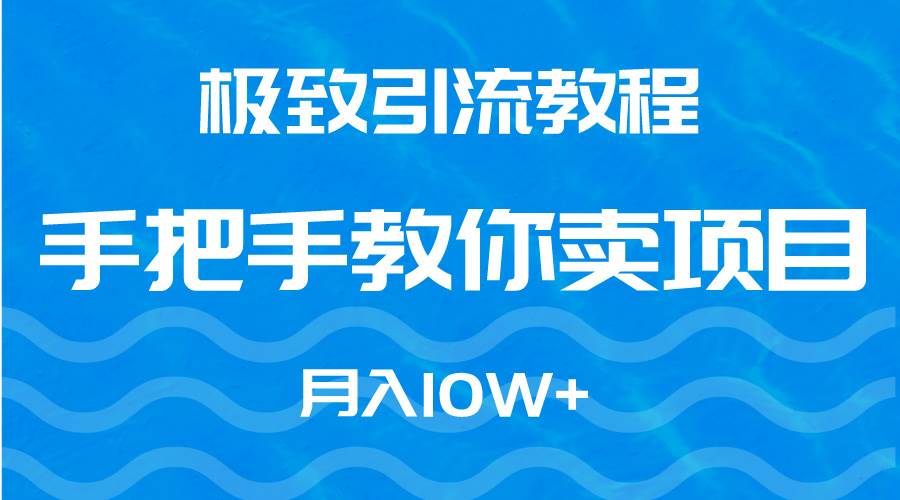 极致引流教程，手把手教你卖项目，月入10W+-小小小弦