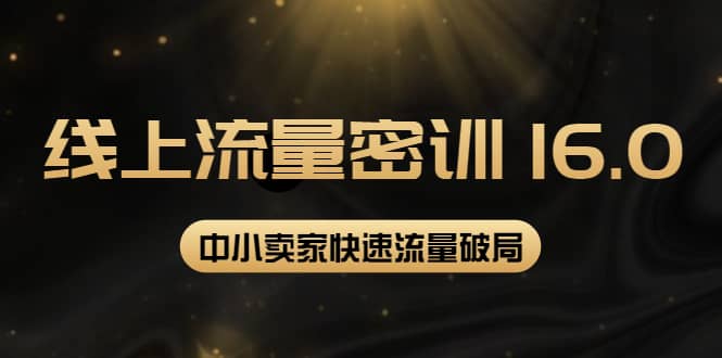 2022秋秋线上流量密训16.0：包含 暴力引流10W+中小卖家流量破局技巧 等等！-小小小弦