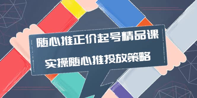 随心推正价起号精品课，实操随心推投放策略（5节课-价值298）-小小小弦