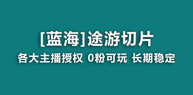 抖音途游切片，龙年第一个蓝海项目，提供授权和素材，长期稳定，月入过万-小小小弦