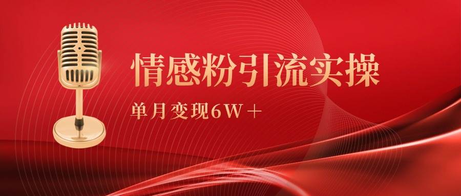 单月变现6w+，情感粉引流变现实操课-小小小弦