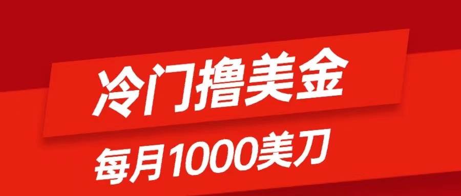 冷门撸美金项目：只需无脑发帖子，每月1000刀，小白轻松掌握-小小小弦