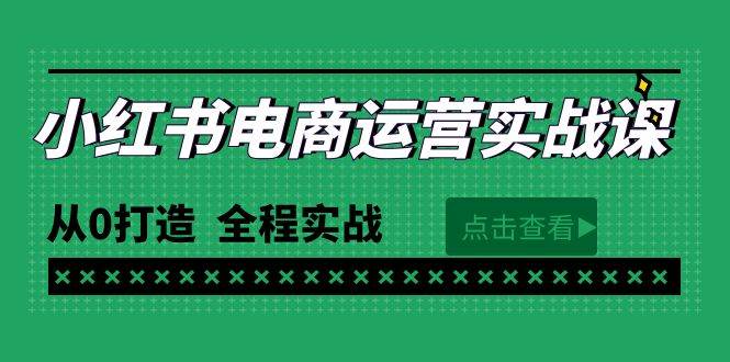 最新小红书·电商运营实战课，从0打造  全程实战（65节视频课）-小小小弦