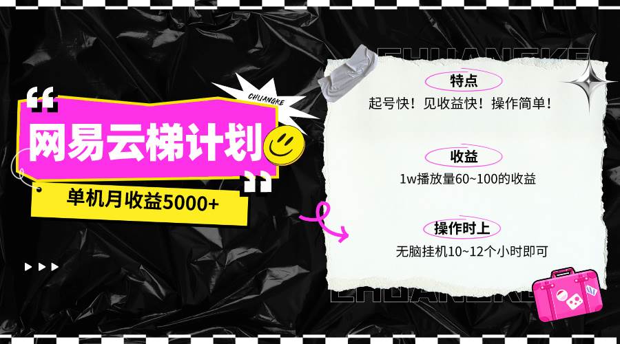 最新网易云梯计划网页版，单机月收益5000+！可放大操作-小小小弦