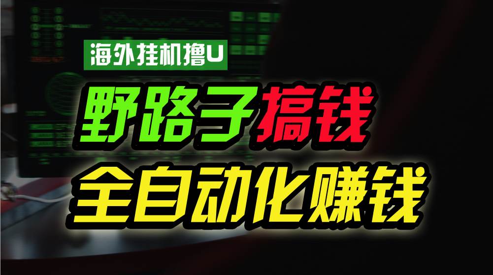 海外挂机撸U新平台，日赚8-15美元，全程无人值守，可批量放大，工作室内…-小小小弦