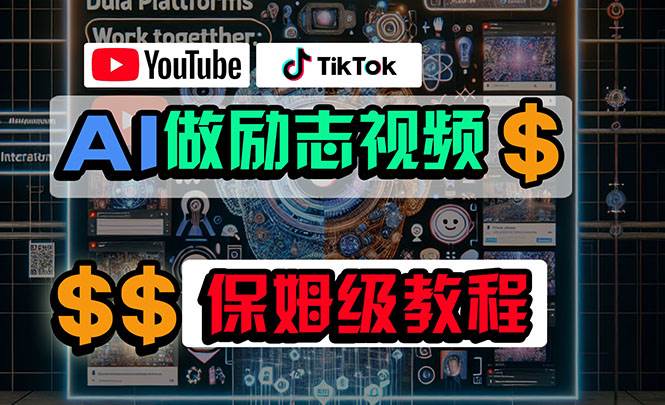 利用AI制作励志视频，在YouTube和TikTok赚钱，小白可做（附工具）-小小小弦