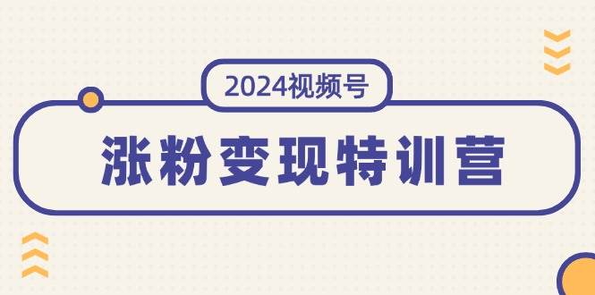 2024视频号-涨粉变现特训营：一站式打造稳定视频号涨粉变现模式（10节）-小小小弦