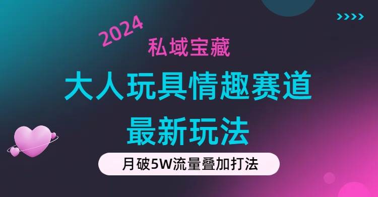 私域宝藏：大人玩具情趣赛道合规新玩法，零投入，私域超高流量成单率高-小小小弦