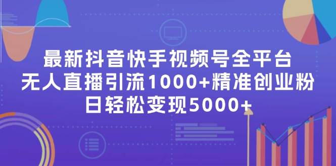 最新抖音快手视频号全平台无人直播引流1000+精准创业粉，日轻松变现5000+-小小小弦