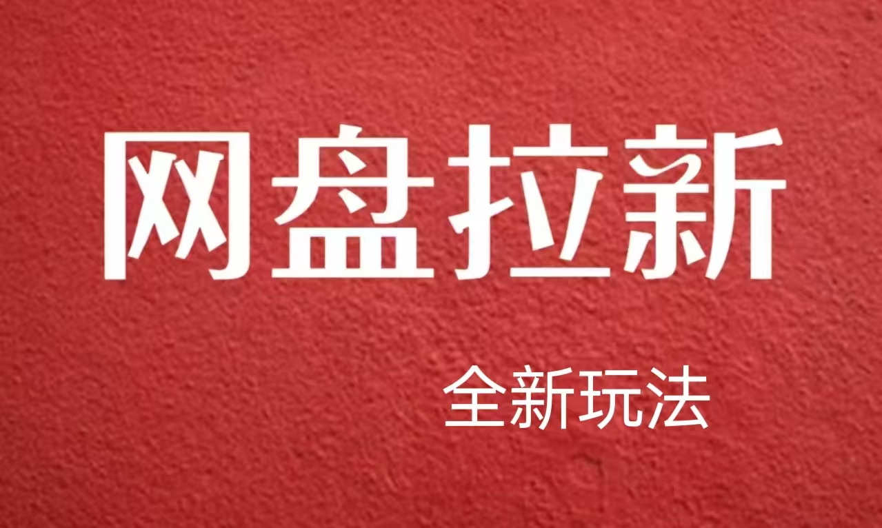 【新思路】网盘拉新直接爆单，日入四位数玩法，新手可快速上手-小小小弦