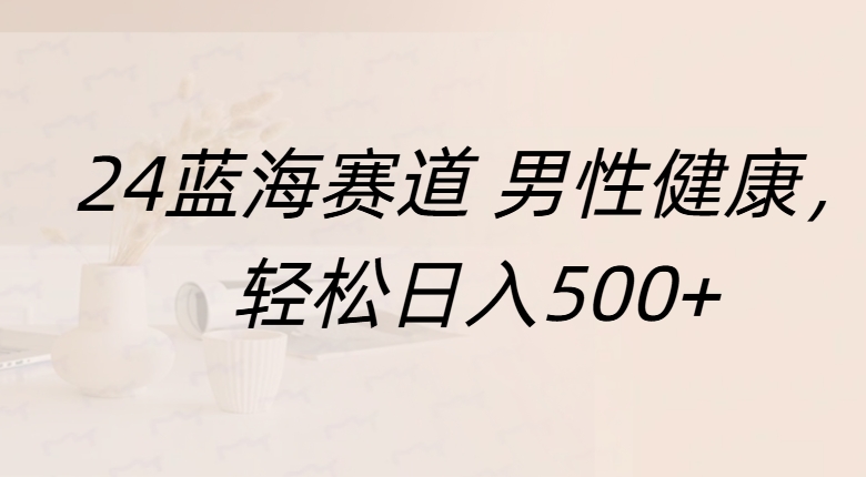 蓝海赛道 男性健康，轻松日入500+-小小小弦