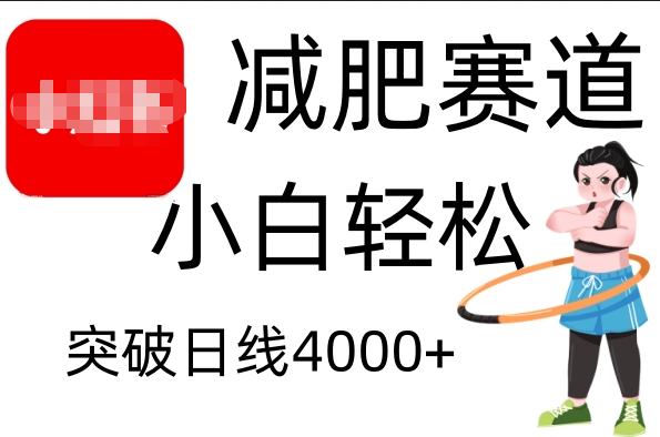 小红书减肥赛道，小白轻松日利润4000+-小小小弦